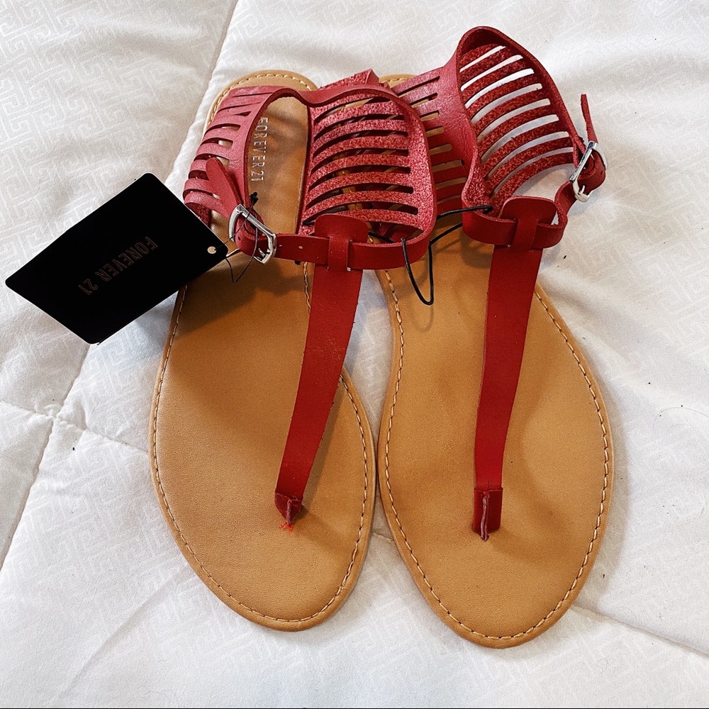 NWT Red Sandals